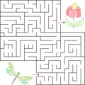 Educational a mathematical game.Maze game for kids. Vector template page with game.