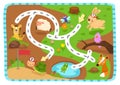 Educational maze game for children