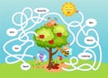 Educational maze game