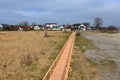 Educational path in Mechelinki Meadows Nature Reserve Royalty Free Stock Photo