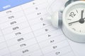 Educational Pressure Concept with Clock and Grading System Visual Royalty Free Stock Photo