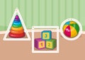 Educational printable games for the development of fine motor skills in kids Royalty Free Stock Photo