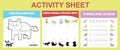3 in 1 Activity kit animals edition for preschool and kindergarten kids.