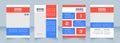Educational program blank brochure design
