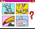 Educational puzzle preschool task