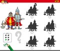 Educational shadow game with knights