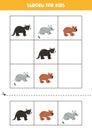 Educational Sudoku game with cute Australian animals.