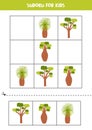 Educational Sudoku game with cute Australian trees.
