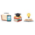 Educational tools and resources for learning and knowledge acquisition Royalty Free Stock Photo