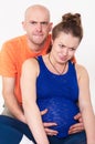 The educational training before birth to firstborn Royalty Free Stock Photo