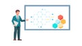 Educator Explaining Hexagonal Structure and Concepts, vector design Generative AI Royalty Free Stock Photo
