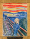 The Scream by Edvard Munch Royalty Free Stock Photo