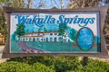 Edward Ball Wakulla Springs State Park entrance sign, Florida