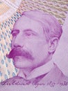 Edward Elgar a portrait from old English money Royalty Free Stock Photo