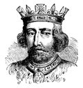 Edward II of England, vintage illustration