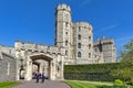 Edward III Tower at the main entrance to Windsor Castle, a royal residence palace and major tourist attraction at Windsor, England Royalty Free Stock Photo