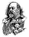 Edward VII, vintage illustration