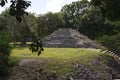 Ruins of Campeche, pyramids of EdznÃÂ¡ is a Mayan archaeological site. Campeche, Mexico December 28, 2021 Royalty Free Stock Photo