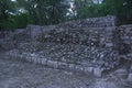 Ruins of Campeche, pyramids of EdznÃÂ¡ is a Mayan archaeological site. Campeche, Mexico December 28, 2021 Royalty Free Stock Photo