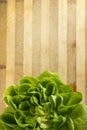 EDZR - Crop of fresh lettuce on a wood table