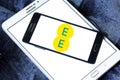 Ee mobile operator logo Royalty Free Stock Photo