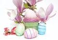 EEaster eggs and flowers