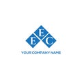 EEC letter logo design on BLACK background. EEC creative initials letter logo concept. EEC letter design Royalty Free Stock Photo