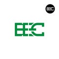 EEC Logo Letter Monogram Design Royalty Free Stock Photo