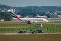 A6-EED Emirates Airbus A380-861 jet in Zurich in Switzerland