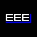 EEE letter logo creative design with vector graphic, EEE