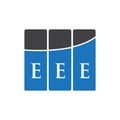 EEE letter logo design on black background.EEE creative initials letter logo concept.EEE letter design