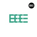 EEE Logo Letter Monogram Design Royalty Free Stock Photo