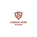 EEE or triple E letter initial logo, capital letter in symmetrical shape. Royalty Free Stock Photo