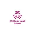 EEE or triple E letter initial logo, capital letter in symmetrical shape. Royalty Free Stock Photo