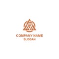 EEE or triple E letter initial logo, capital letter in symmetrical shape. Royalty Free Stock Photo