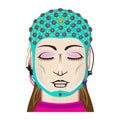 EEG device Mind reading scanning Brain signals Female