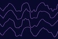 EEG Electroencephalogram, brain wave in deep sleep