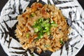 Eel fried rice with small onion