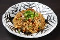 Eel fried rice with small onion