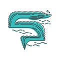 eel. Vector illustration decorative design Royalty Free Stock Photo
