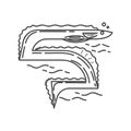 eel. Vector illustration decorative design Royalty Free Stock Photo