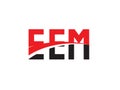 EEM Letter Initial Logo Design Vector Illustration Royalty Free Stock Photo