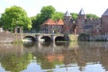 Eem river Koppelpoort,Amersfoort, Netherlands Royalty Free Stock Photo