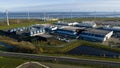 Eemshaven Data Center Aerial Cloud and AI Hub. Royalty Free Stock Photo