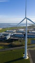 Eemshaven Datacenter: Wind Energy and Global Computing Royalty Free Stock Photo