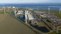 Eemshaven Datacenter: Wind Energy and Global Computing Royalty Free Stock Photo