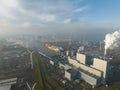 Eemshaven in the north of the Netherlands, one of the large seaports in Holland. industrial port, maritime activities Royalty Free Stock Photo