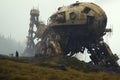 The eerie beauty of colossal machinery rusted