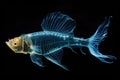 the eerie beauty of transparent deep-sea creatures against dark waters