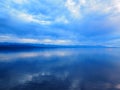 Eerie Blue Calm Waters Royalty Free Stock Photo